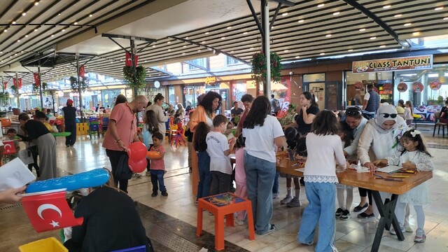 Köyceğizli çocuklar etkinliklerde gönüllerince eğlendi