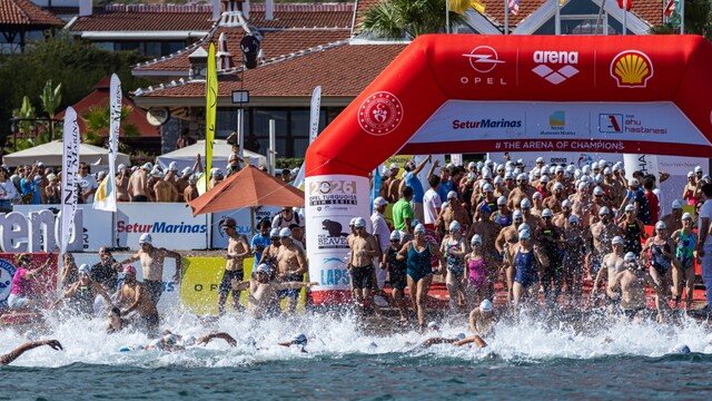 27. Uluslararası Arena AquaChallenge Yüzme Şampiyonası'nın Marmaris etabı tamamlandı