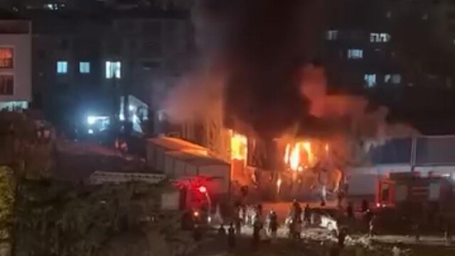 Hatay'da işçilerin kaldığı konteynerde yangın