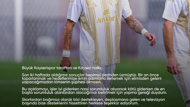 Kayserisporlu Benhur: "Yola inanmışlarla çıkılır, ikna edilmişlerle değil"