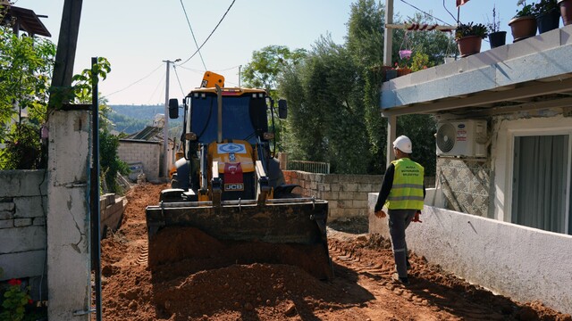 Milas Küçükdibekdere'de 5 bin 500 metrelik altyapı yatırımı
