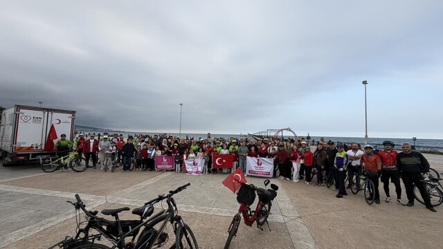 Samsun'da Cumhuriyet Bayramı kutlamaları kapsamında pedal çevrildi