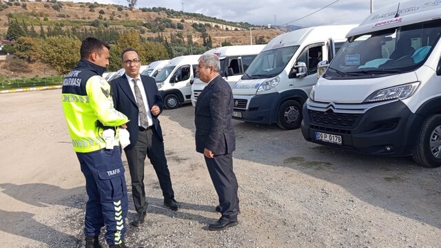 Efeler'de öğrencilerin güvenliği için servisler denetlendi