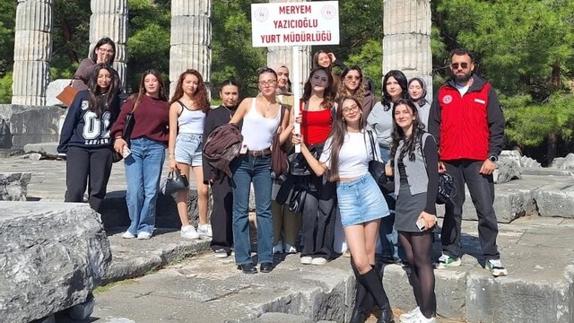 Aydın'da üniversite öğrencileri tarih ve doğayla buluştu