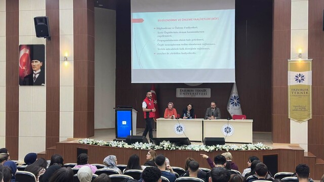 Erzurum'da gençlere ve velilere "Güvenli Gelecek" bilgilendirmesi