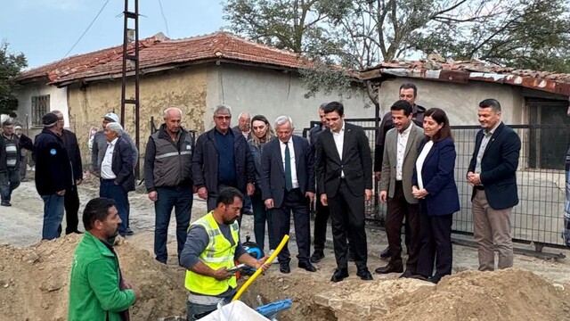 İpsala'da doğal gaz çalışmaları incelendi