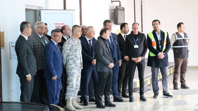 Çardak Havalimanı'nda güvenlik tatbikatı yapıldı