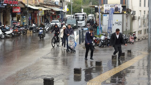 Kilis'te kuvvetli yağış etkili oldu