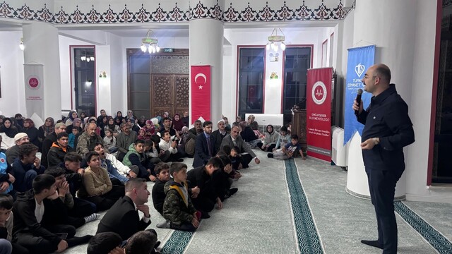 Doğanşehir'de cami-aile buluşması programı düzenlendi