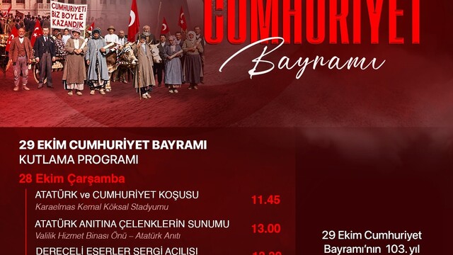 Zonguldak'ta Cumhuriyet Bayramı kutlamaları iki gün sürecek