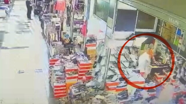 Spor ayakkabı almak için iş yerini dolandırdı