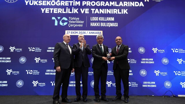 MSKÜ'nün TYÇ başarısı ödülle taçlandı