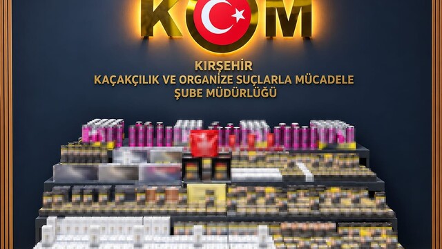 Kırşehir'de kaçak sigara ve ürün ele geçirildi