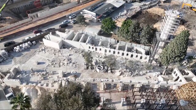 Depremin yıktığı Antakya Ulu Camii'de restorasyon çalışmaları sürüyor