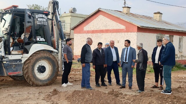 Kahta'da köy yatırımları yerinde incelendi