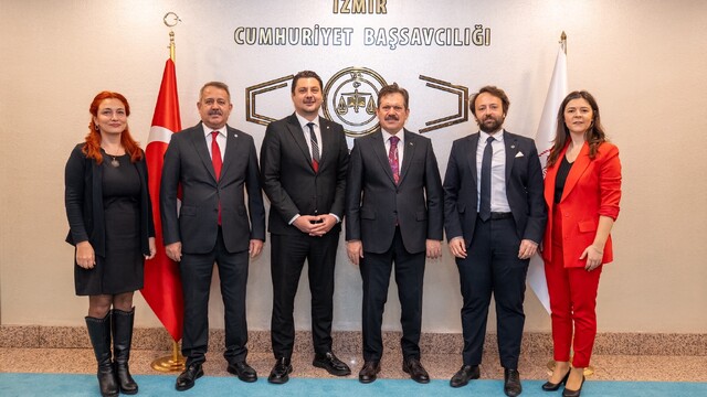 İzmir Barosu yeni yönetiminden Başsavcı Yeldan'a ziyaret