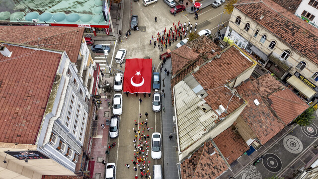 Taşköprü'de Cumhuriyet Yürüyüşü yapıldı