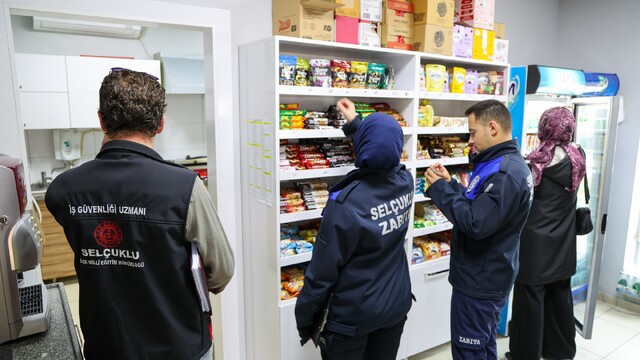 Selçuklu'da okul kantinlerine denetimler sürüyor