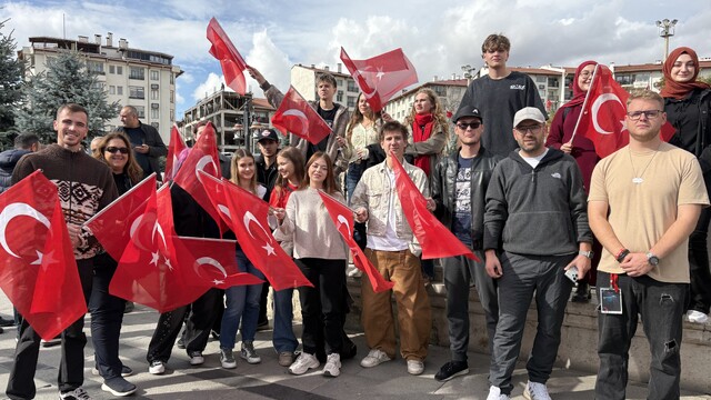 'Cumhuriyet Bayramı' coşkusuna yabancı öğrenciler de ortak oldu