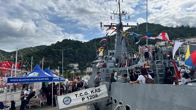 TCG Kaş Gemisi 29 Ekim'de Fethiye Limanı'nda Ziyarete Açıldı