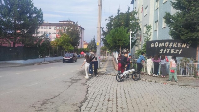 Samsun'da çocuklardan 29 Ekim Cumhuriyet Bayramı kutlaması
