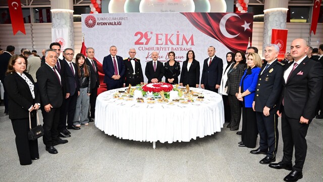 Aydın'da, Cumhuriyet Resepsiyonu gerçekleştirildi