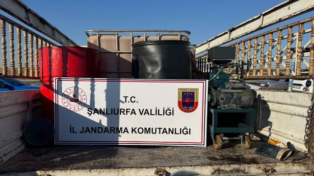 Şanlıurfa'da 650 litre kaçak akaryakıt ele geçirildi