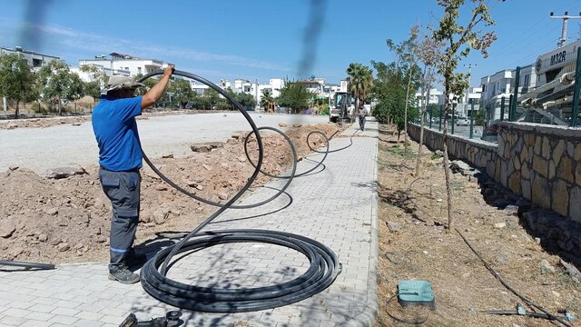 Bodrum'da belediye ekipleri sahada