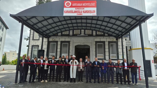 Adıyaman'da Giresun Karaoğlanoğlu Kardeşler Camisi ve Kur'an kursu açıldı