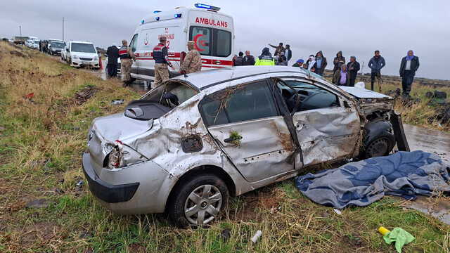 Şanlıurfa'da şarampole devrilen otomobilin sürücüsü öldü