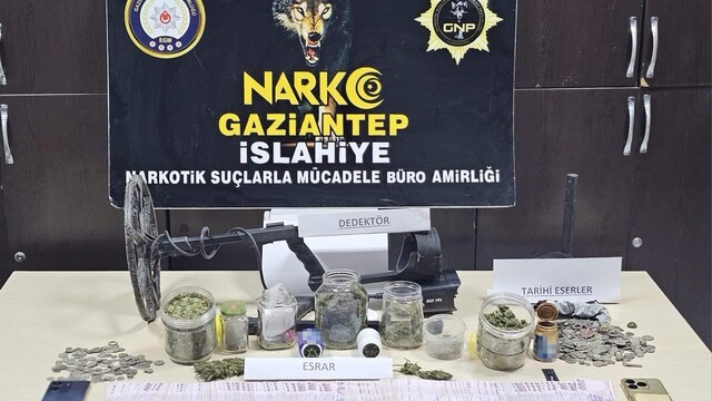 Gaziantep'te 495 adet tarihi eser sikke ele geçirildi: 1 gözaltı