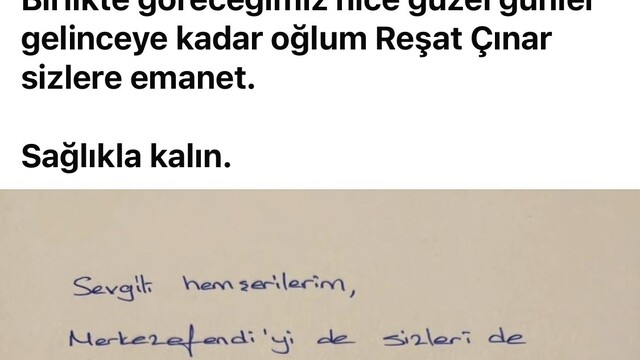 Tutuklanan Başkan Doğan'dan mesaj