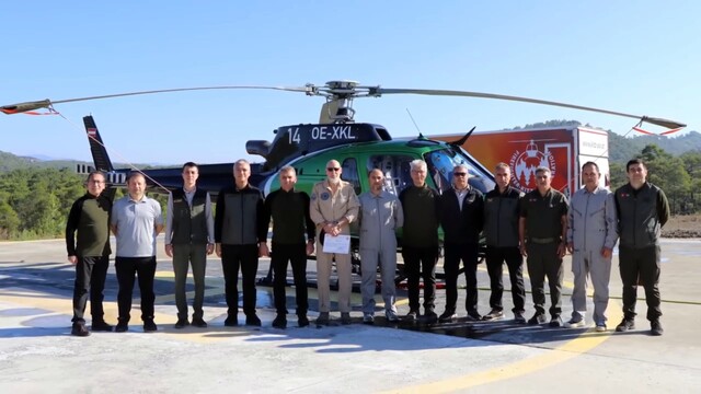 Muğla'da görevli orman yangınları hava araçlarının görevleri sona erdi