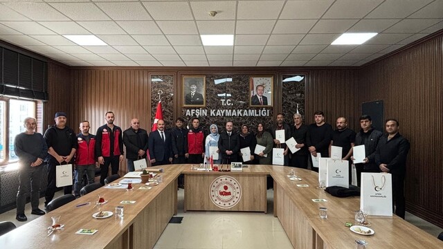 Afşin'de modern sulama eğitimi tamamlandı