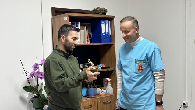 Ölmek üzere olan ineğin boğazından çıkartılan armut, üniversite öğrencilerine anlatılacak