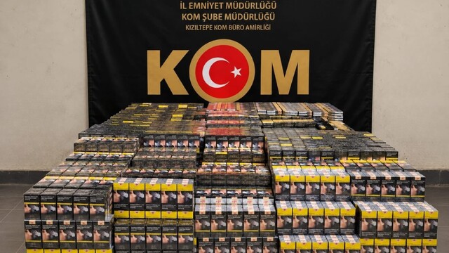 Mardin'de 6 bin 100 paket kaçak sigara ele geçirildi