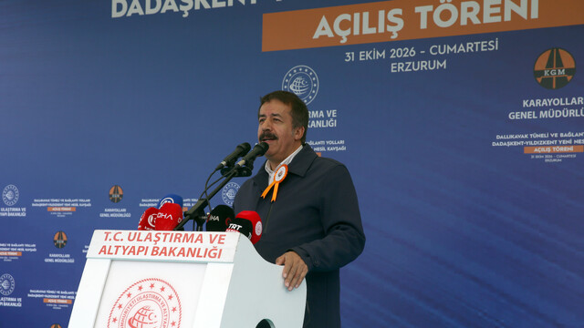 Ulaştırma ve Altyapı Bakanı Uraloğlu, Dallıkavak Tüneli'nin açılışında konuştu: